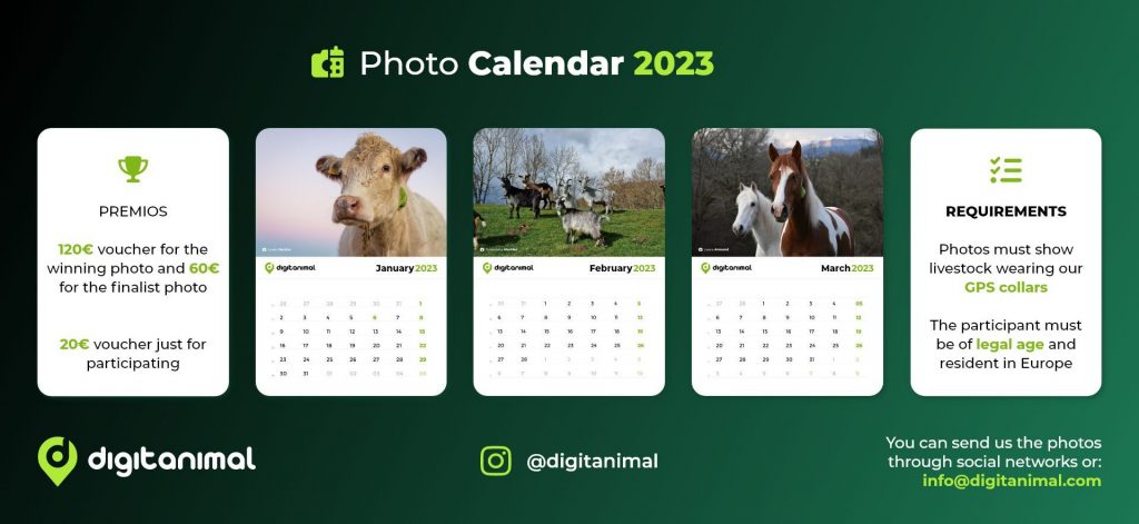 Digitanimal photo calendar 2023